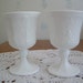 Milk Glass Water Goblets Wine Glasses Colony Indiana