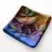 Leaf Design Fused Glass Plate