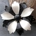 Metal enamel flower pin 1960s