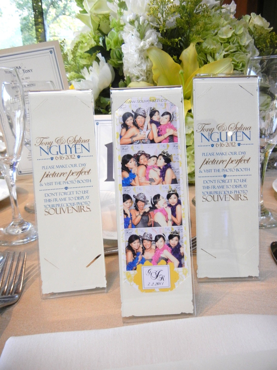 Photo Booth Card Strip Frame Inserts Wedding Party by MySweetDay