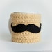 Mustache Mug Cozy - Mustard Cozy Citrine Cup Cozy