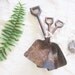 Three Rusty Toy Shovels Industrial Rustic Cabin Decor Primitive Metal