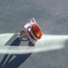Fire Agate and Sterling Silver Ring Size 8 to Size 8-1/4 New Handcrafted Jewelry Art Deco Style