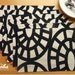 PLACE MATS x 8 Modern Black and White Graphic Pattern Table Setting