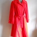 Sz.10 BRIGHT red trench coat