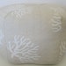 Ready to Ship - 24" Ottoman Pouf Floor Pillow Natural Coral Beige White