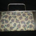 Vintage 1950s 1960s Sugar Crystaled Roses Envelope Handbag Purse Pocketbook