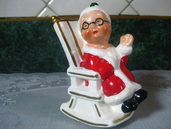 Vintage Salt and Pepper Shakers: Lefton Santa and Mrs. Clause
