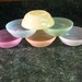 Vintage Tupperware: Six Bowls Berry/Dessert