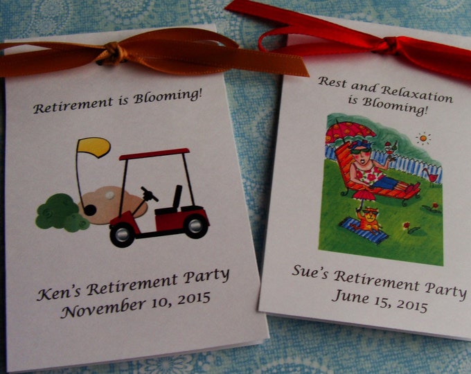 Retirement Golf Hammock Relaxation Flower Seeds Party Favors SALE CIJ Christmas in July