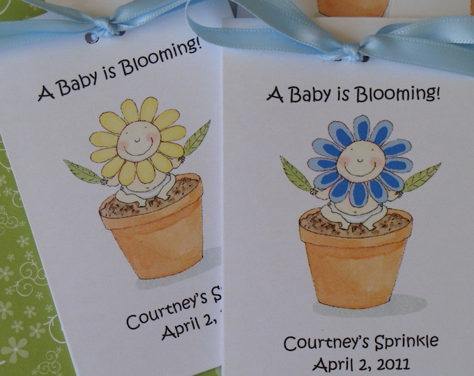 Flower Face Flower Pot Baby Shower Flower Seeds Party Favors SALE CIJ Christmas in July