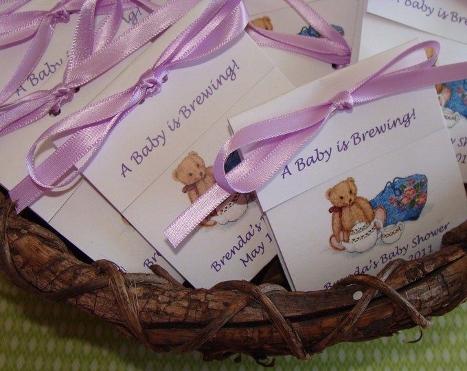 Baby Shower Tea Bag FavorsTeddy bear teap party themed favors that are Sweet and Adorable