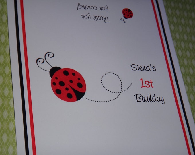 Lady Bug Birthday Candy Bar Wrappers Party Favors for Chocolate Bars