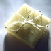 Vanilla Sticks. Set of Four Cream Fused Glass Coasters