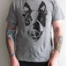 Men Boston Terrier Heather Grey Graphic Shirt Available in S-M-L-XL-2XL Free Shipping