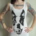 Women Boston Terrier Smile White Tank Shirt Available in S-M-L-XL-2XL FREE shipping
