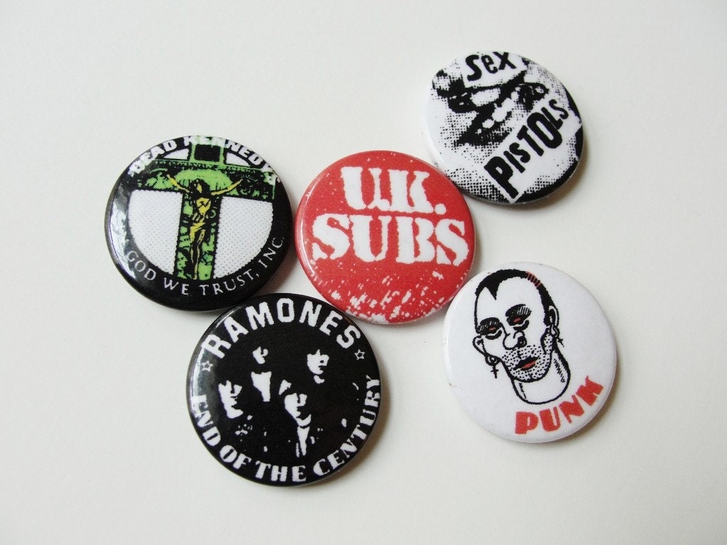 Vintage Punk Rock Pin Assortment 2