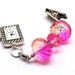 Clip-On Nurse Fob Lapel Strand - Iredscent Pink