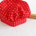 Red and White Polka Dot Adult Chef Hat - Adjustable