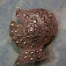 Antique German Sterling Silver And Marcasite Knights Helmet Brooch