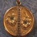 Antique Art Nouveau Locket Gold Filled Flowers and Rhinestones Picture Locket by W. & S. Blackinton Co