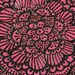 Henna Art on Canvas, Pink Background, Detailed Henna Mandala Design -SALE-