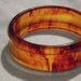 Bakelite Concave Carved Ice Tea Bangle