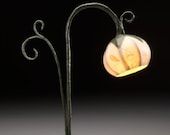 Small round flower lamp with whimsical accents - "Isabella"