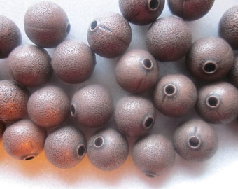 Brass Metal Beads 10mm 14 Beads