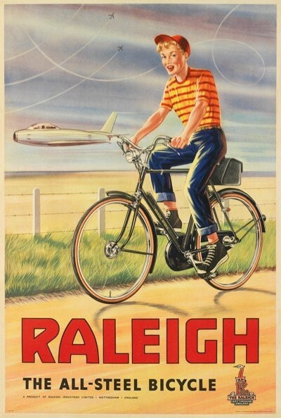 Raleigh Bicycle Poster 1434 6 sizes
