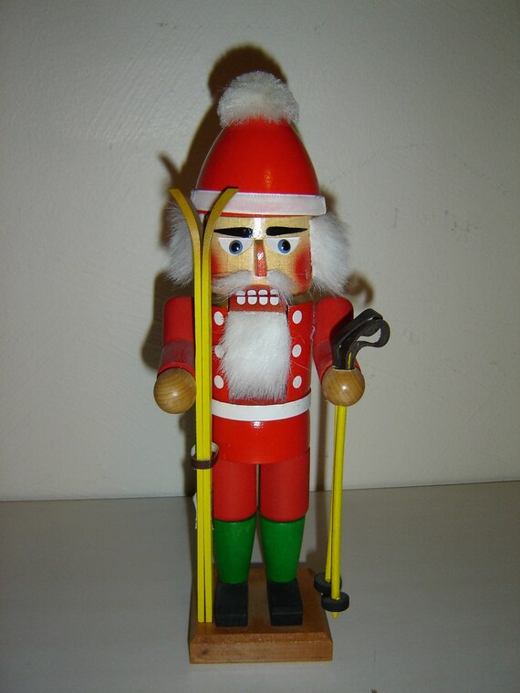 German Nutcracker New Steinbach Skier Wooden Collectible