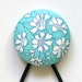 Super Large Hair Tie - Aqua Blue Capel T Liberty of London - Pretty Floral