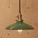 Lighting With Vintage Industrial Enamel Shade & Reproduction Wire