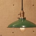 Industrial Lighting With Vintage Industrial Enamel Shade & Reproduction Wire