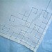 Linen Hankie with Fabulous Fretwork Hemstitched Vintage Handkerchief