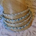 Wrap bracelet in turquoise and silver.