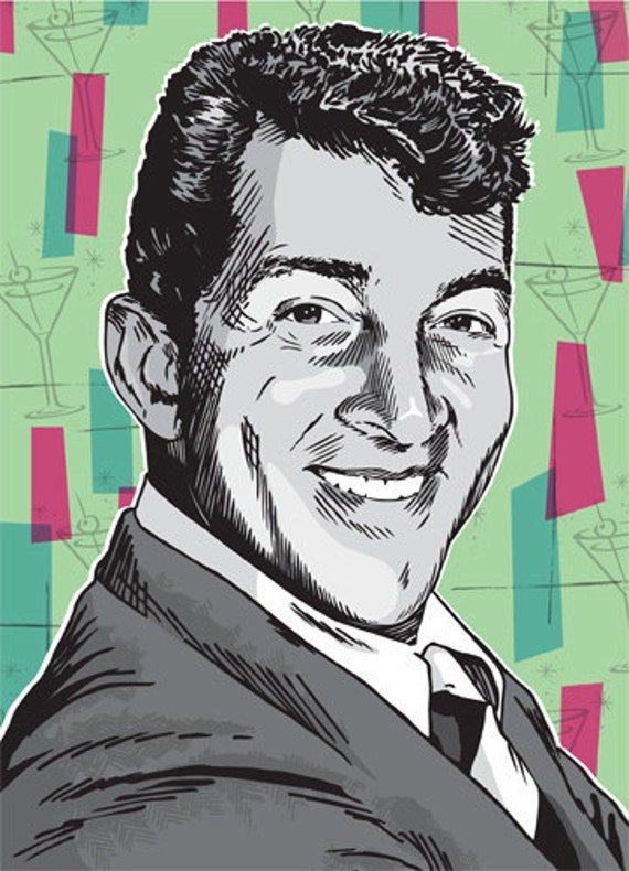 Dean Martin Rat Pack Pop Art Print 13x19