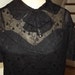 Vintage Sheer Black Dress 1920's Flapper Era