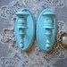Shabby Cottage Robin Egg Blue Candle sconce PAIR