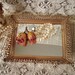 Petite French Romantic Filigree Metal Vantiy Mirror, gold, ornate, elegant
