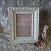 Romantic French country Cottage Frame, distressed, creamy white, baroque style,