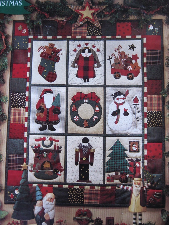 Debbie Mumm Visions Of Christmas Applique Quilt Pattern Wall