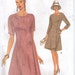90s Very Easy Very Vogue Pattern 8388 Womens A-Line Summer Dress Size 12 14 16 UnCut