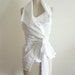 Custom Made Maria Severyna Pima Cotton Sleevless Wrap Blouse