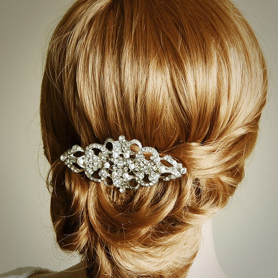 wedding hair combs bridal Hair Swarovski Hair Comb Crystal Comb Wedding Bridal Pearl