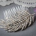 LUCILA, Bridal Hair Comb, Wedding Hair Comb, SWAROVSKI Crystal Vintage Style Bridal Comb, Wedding Comb, Old Hollywood Wedding Hair Accessory