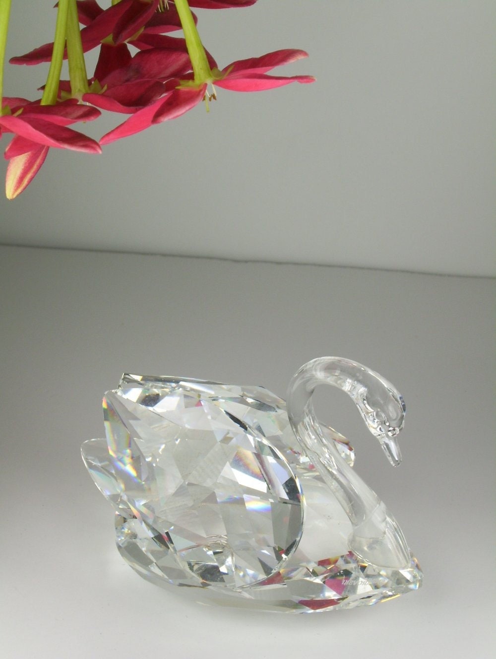 Vintage Swarovski Crystal Swan Figurine