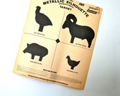 Items similar to vintage shooting target: chicken, ram, pig, and turkey ...