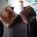 Fur Trimmed Black Car Coat SALE 25% off