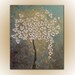 Original Modern Abstract Flowers Large Painting 36x30 by Helen
